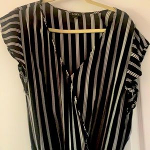 Ann Taylor LOFT Flutter Sleeve Romper Short